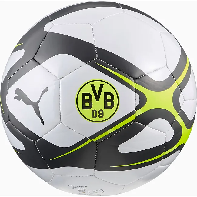 Футбольный мяч Puma BVB CULTURE Ball белый, черный, желтый 5