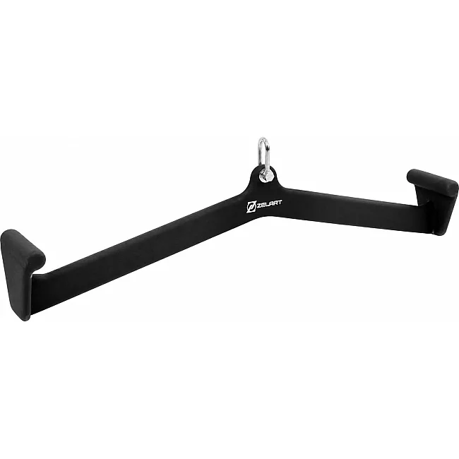 Рукоятка для тяги вниз c широким хватом Lat Pull Down Bar нескользящее покрытие ZELART TA-00062 (Черный)