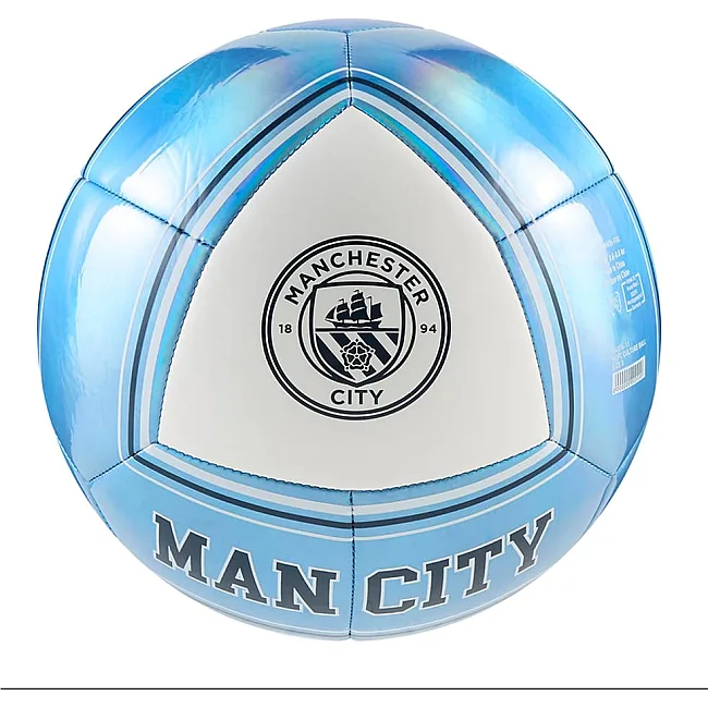 Футбольний м'яч Puma MCFC CULTURE Ball білий, блакитний 5