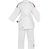 Кімоно для дзюдо Adidas Club з червоними смугами на плечах (білий) J350P