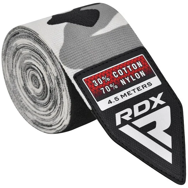 Бинти для боксу RDX WX Professional Boxing Hand Wraps Camo Grey