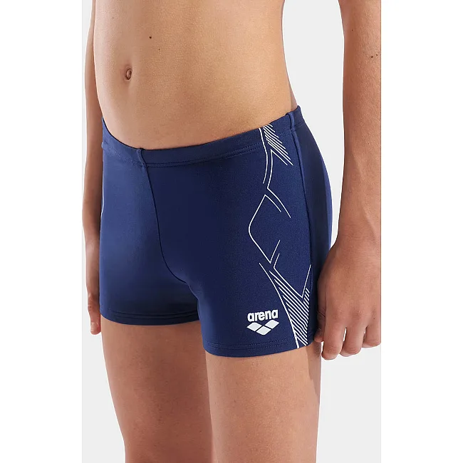 Плавки-шорты для мальчиков Arena GRAPHIC SWIM SHORT темно-синий, белый (для детей)