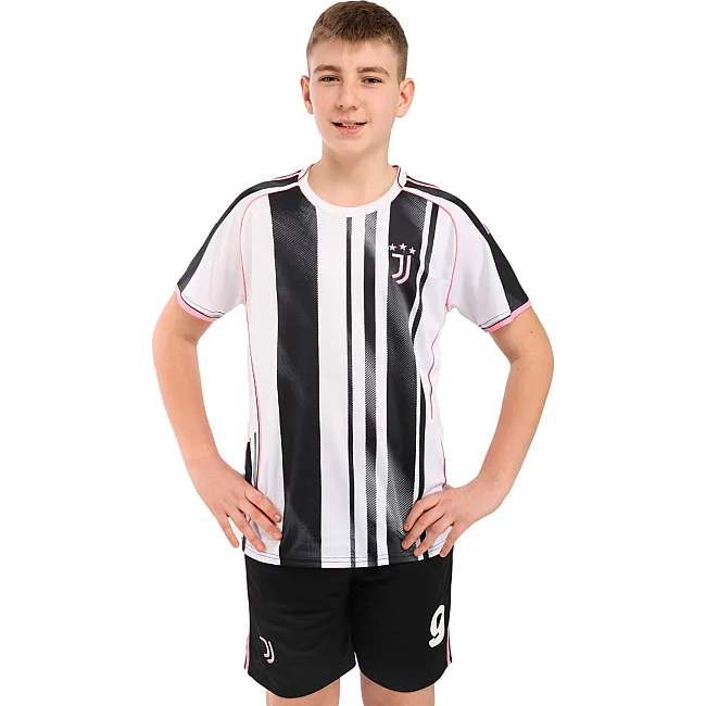 Футбольна форма дитяча із символікою клубу JUVENTUS домашня 2026 SP-SPORT CO-7351 (Білий-чорний)