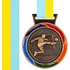 Медаль спортивная с лентой цветная тематическая SP-SPORT Футбол C-6857 (Бронзовый) Медаль спортивная с лентой цветная тематическая SP-SPORT Футбол C-6857 (Бронзовый)