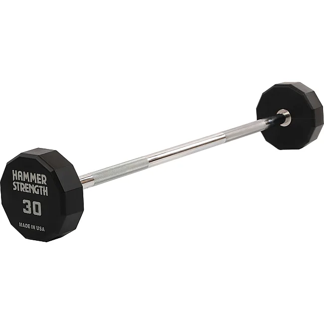 Штанга нерозбірна з фіксованою вагою пряма PEV HAMMER STRENGHT TA-9979-30 (Чорний)