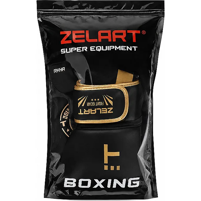 Перчатки для бокса ZELART BO-7519 (Черный)