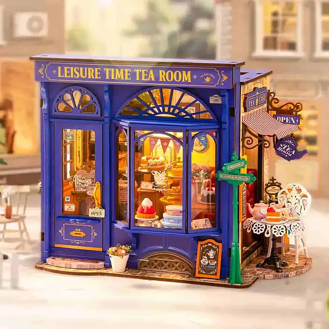 Конструктор 3D міні-будинок Robotime Rolife Leisure Time Tea Room DG171