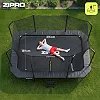 Батут Zipro Jump Pro Quadro с внутренней сеткой 8 х 12 футов 366 x 244 см черный