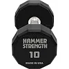Гантель профессиональная с полиуретановым покрытием HAMMER STRENGHT TA-9215-10 (Черный)
