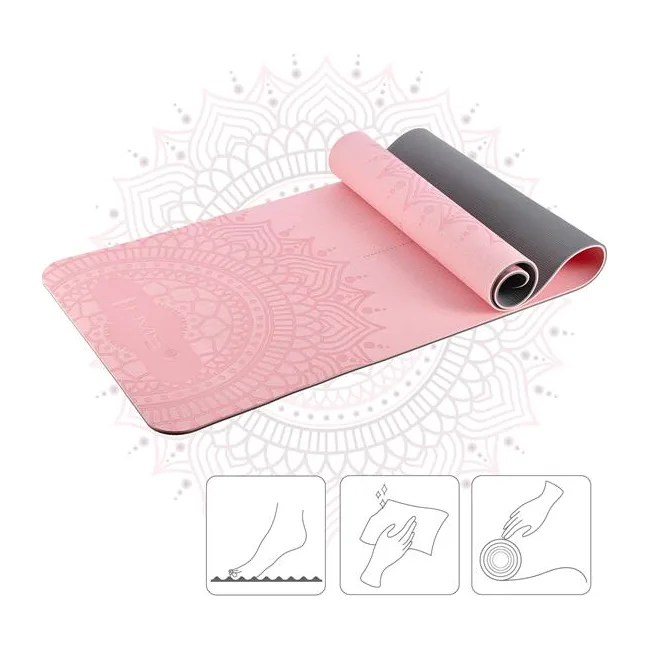 Коврик для йоги YM10 TPE LIGHT PINK HMS