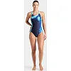 Купальник закрытый для женщин Arena DREAMHLINE SWIMSUIT V BACK синий, бирюзовый