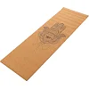 Коврик для йоги Пробковый каучуковый двухслойный Yoga mat RECORD
 FI-7156-6 183x61мx0.4cм с принтом Хамса