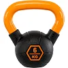Гиря тренировочная цельная
 с окрашенной ручкой LiveUp Urethane competition kettlebell UAZE5336-6 вес 6кг