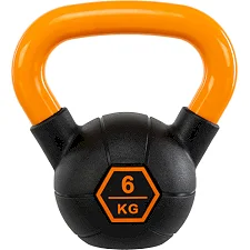 Гиря тренувальна цільна з пофарбованою ручкою LiveUp Urethane competition kettlebell UAZE5336-6 вага 6кг