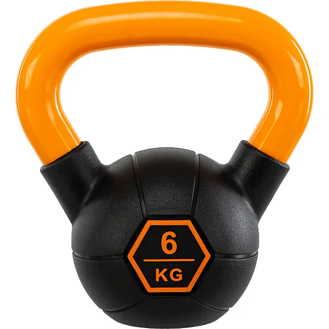 Гиря тренировочная цельная
 с окрашенной ручкой LiveUp Urethane competition kettlebell UAZE5336-6 вес 6кг