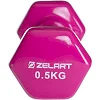 Гантель для фитнеса виниловая ZELART
 TA-2777-0_5 цена за 1шт 0,5кг (Красный)