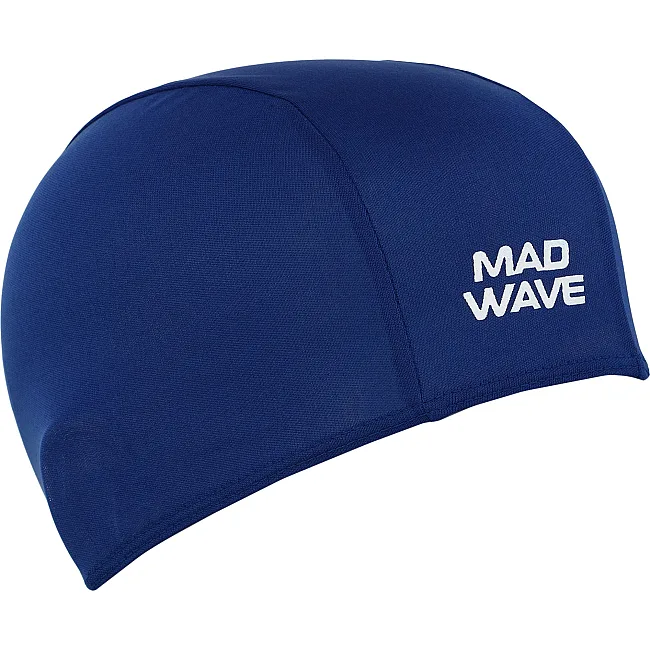 Шапочка для бассейна текстильная MADWAVE POLY II M052103 (Синий)