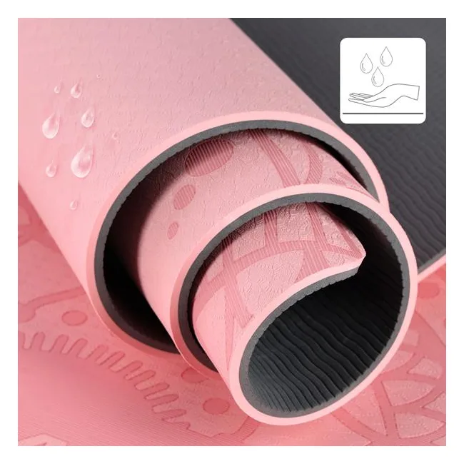 Коврик для йоги YM10 TPE LIGHT PINK HMS