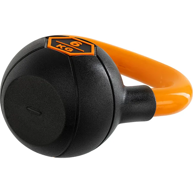 Гиря тренировочная цельная
 с окрашенной ручкой LiveUp Urethane competition kettlebell UAZE5336-6 вес 6кг