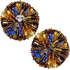 Помпони кулясті Кулі круглі блискучі SP-SPORT Pom-Poms C-0839 2шт (Синій-золотий)