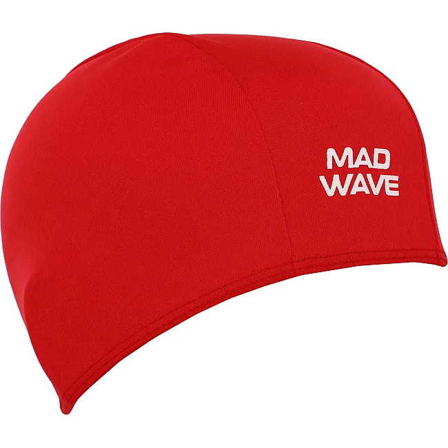 Шапочка для басейну
 текстильна MADWAVE
 POLY II M052103 (Червоний)