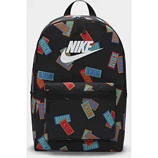 Рюкзак Nike NK HERITAGE BKPK-NIKE AOP 25L черный 43x30,5x15 см