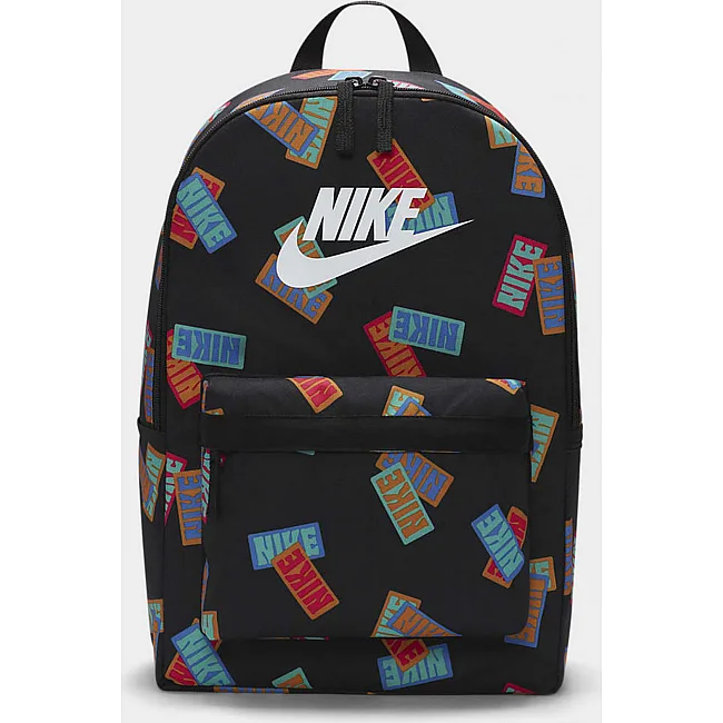 Рюкзак Nike NK HERITAGE BKPK-NIKE AOP 25L черный 43x30,5x15 см