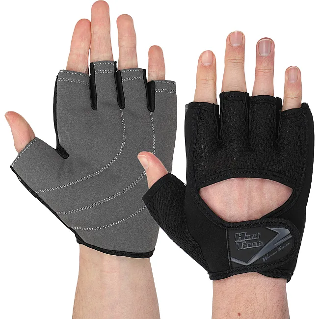 Тренировочные перчатки для фитнеса
 HARD TOUCH FG-9529 (Черный)