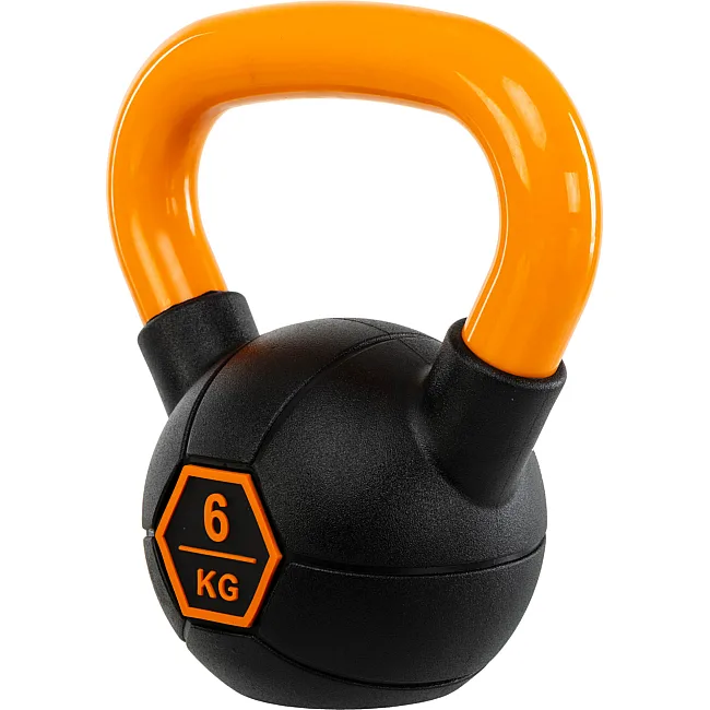 Гиря тренировочная цельная
 с окрашенной ручкой LiveUp Urethane competition kettlebell UAZE5336-6 вес 6кг