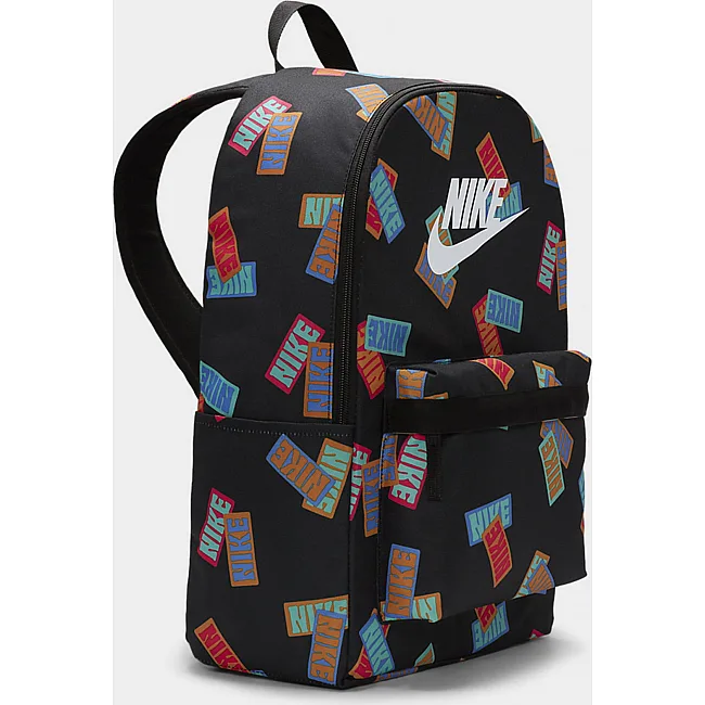 Рюкзак Nike NK HERITAGE BKPK-NIKE AOP 25L черный 43x30,5x15 см