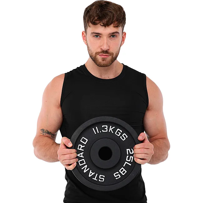 Блины диски стальные окрашенные STANDARD SC-80103-25LB 50мм 11,3кг