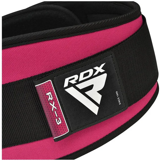 Пояс для тяжелой атлетики RDX RX3 EVA Curve неопреновый SHARP PINK