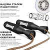 Скакалка кожаная PowerPlay 4214 Leather Jump Rope Черная 2.75 см.