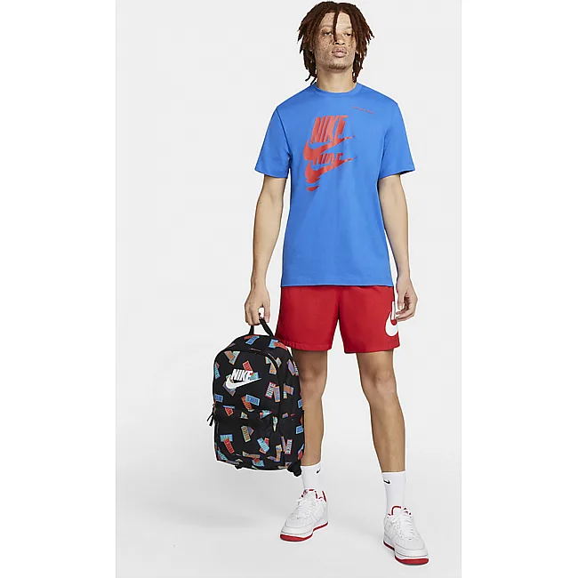 Рюкзак Nike NK HERITAGE BKPK-NIKE AOP 25L черный 43x30,5x15 см