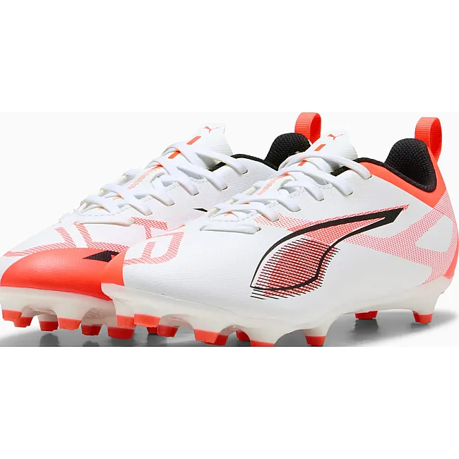 Бутси дитячі Puma ULTRA 5 PLAY FG/AG Jr білий, помаранчевий