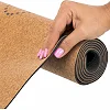 Коврик для йоги Пробковый каучуковый двухслойный Yoga mat RECORD
 FI-7156-6 183x61мx0.4cм с принтом Хамса