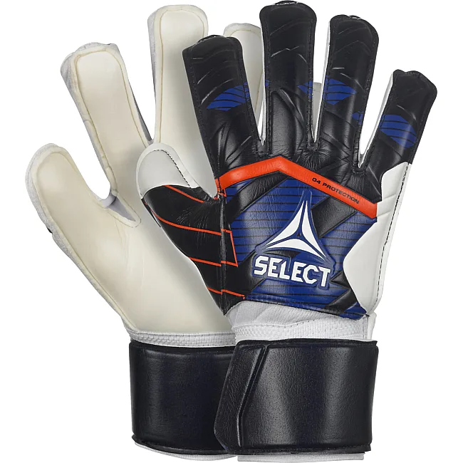 Перчатки вратарские детские Select GOALKEEPER GLOVES 04PROTECTION v24 синий, белый