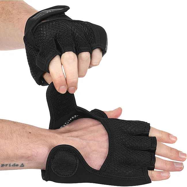 Тренировочные перчатки для фитнеса
 HARD TOUCH FG-9529 (Черный)