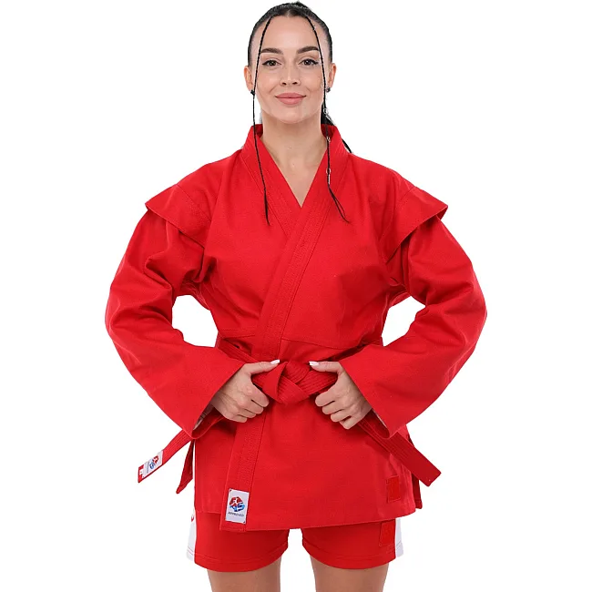 Комплект для самбо
 куртка шорты и пояс SP-SPORT
 BO-5013 140 см
-185см