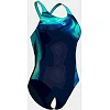 Купальник закрытый для женщин Arena DREAMHLINE SWIMSUIT V BACK синий, бирюзовый