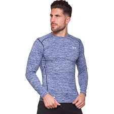 Чоловічий лонгслів компресійний спортивний UNDER ARMOUR CO-8636 (Синій)