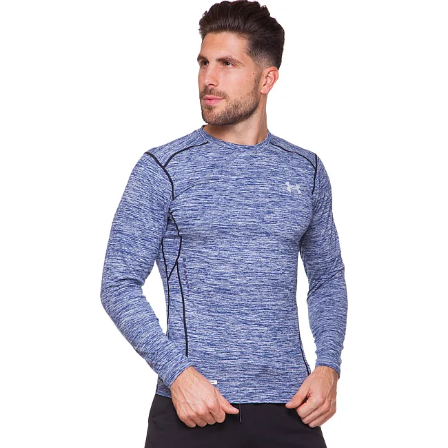 Чоловічий лонгслів компресійний спортивний UNDER ARMOUR
 CO-8636 (Синій)