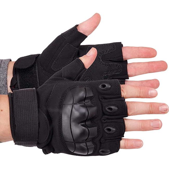 Тактические перчатки без пальцев SP-SPORT BC-8805 (Черный)