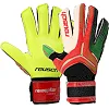 Вратарские перчатки с защитой пальцев REUSCH FB-869 (Зеленый-красный)