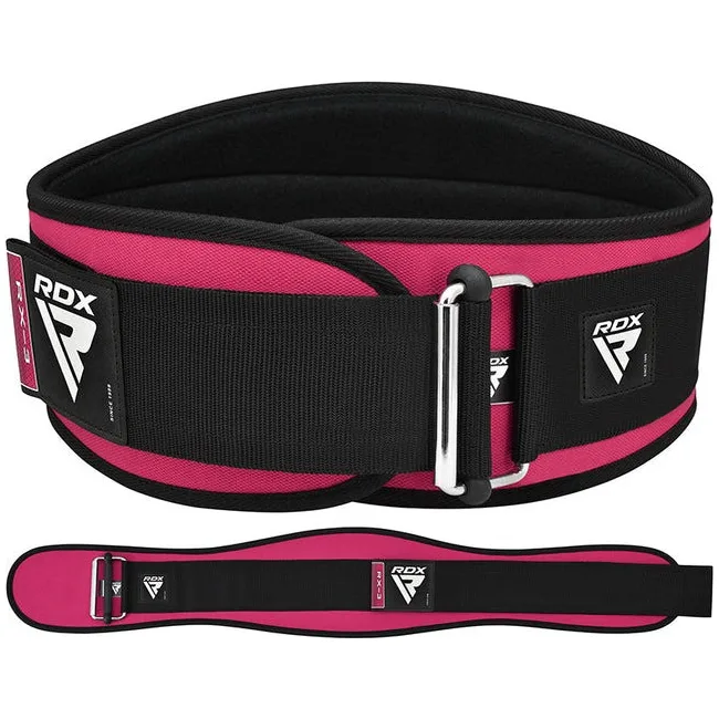 Пояс для тяжелой атлетики RDX RX3 EVA Curve неопреновый SHARP PINK