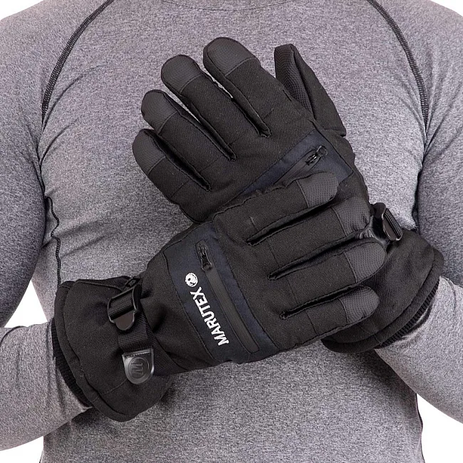 Спортивные перчатки
 теплые MARUTEX A-3322 (Черный)