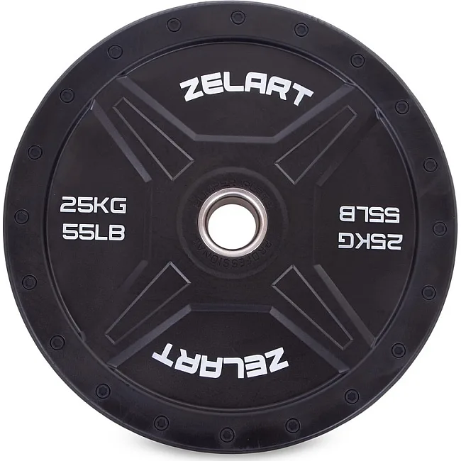 Бамперный диск резиновый

 ZELART
 TA-2258-25 50,4мм 25кг