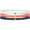 Повязки на голову женская Adidas Hairbands 3pk серый, коралловый, синий