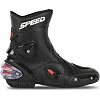 Мотоботы Спортивные короткие SPEED M-4556 41-45 (Черный)