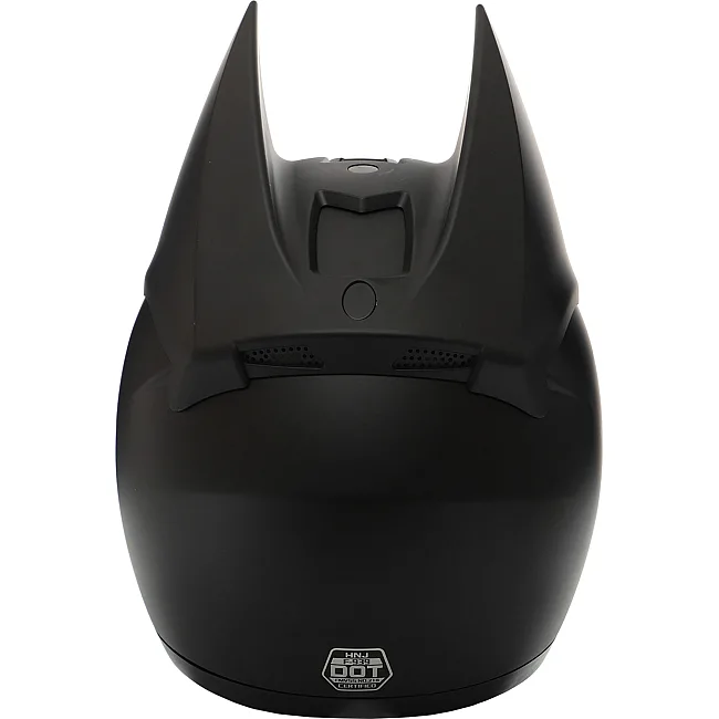 Распродажа! Мотошлем Бэтмен интеграл (full face) HNJ M-9414 (Черный-глянцевый)